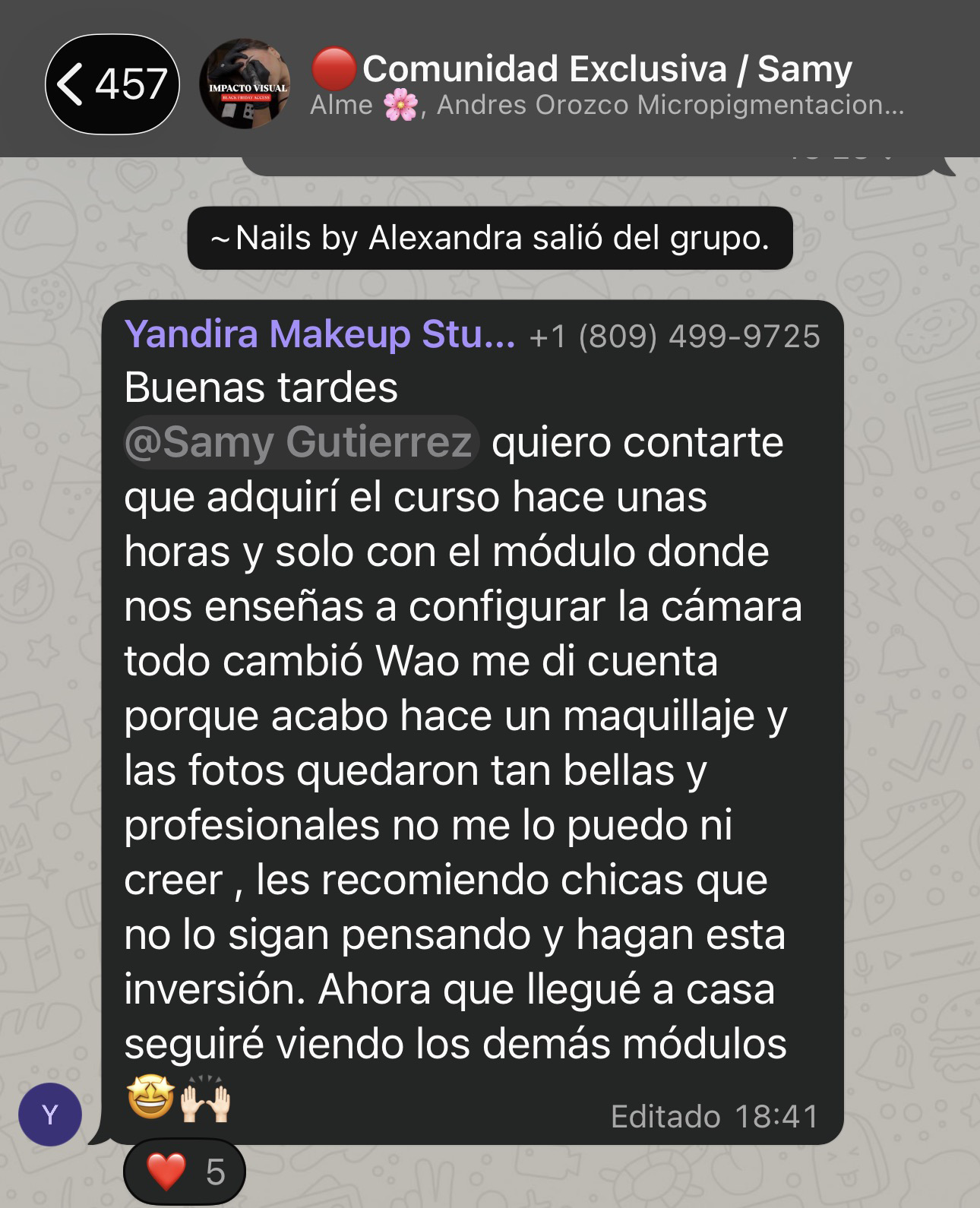 Testimonio de alumna de Impacto Visual
