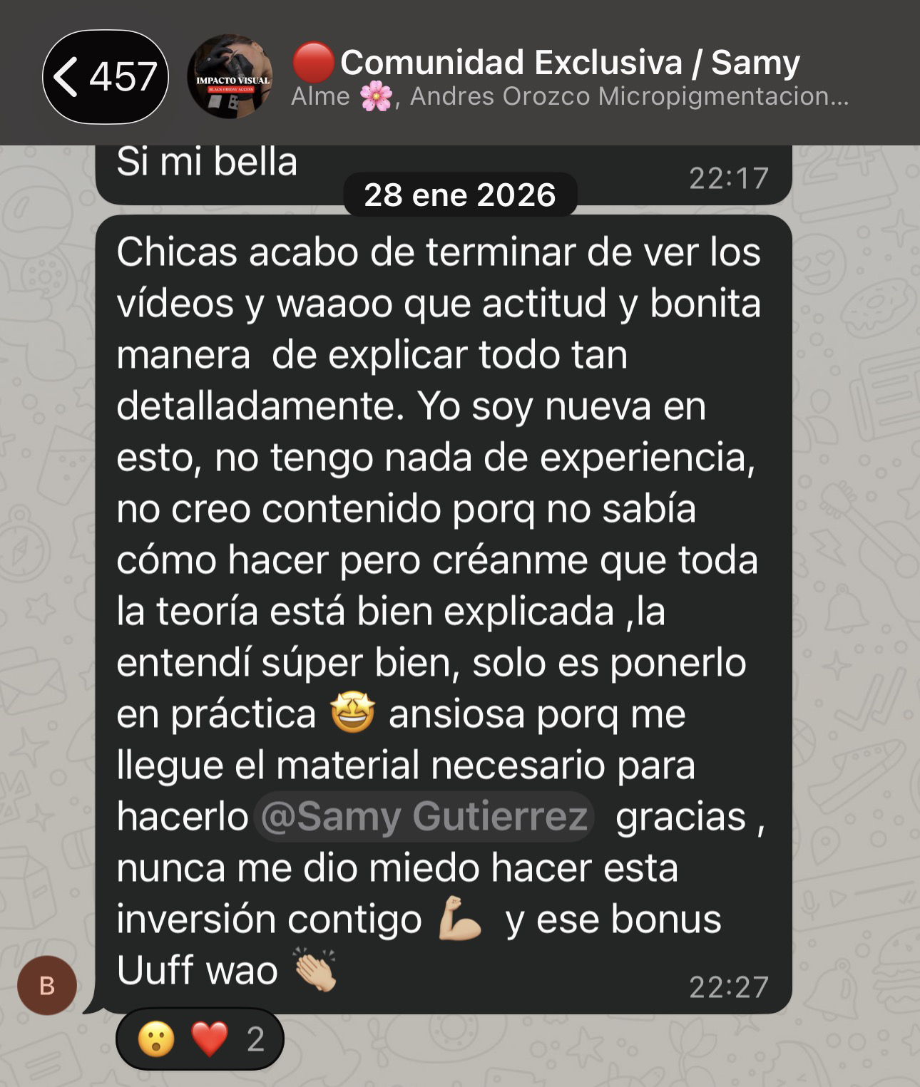 Testimonio de alumna de Impacto Visual