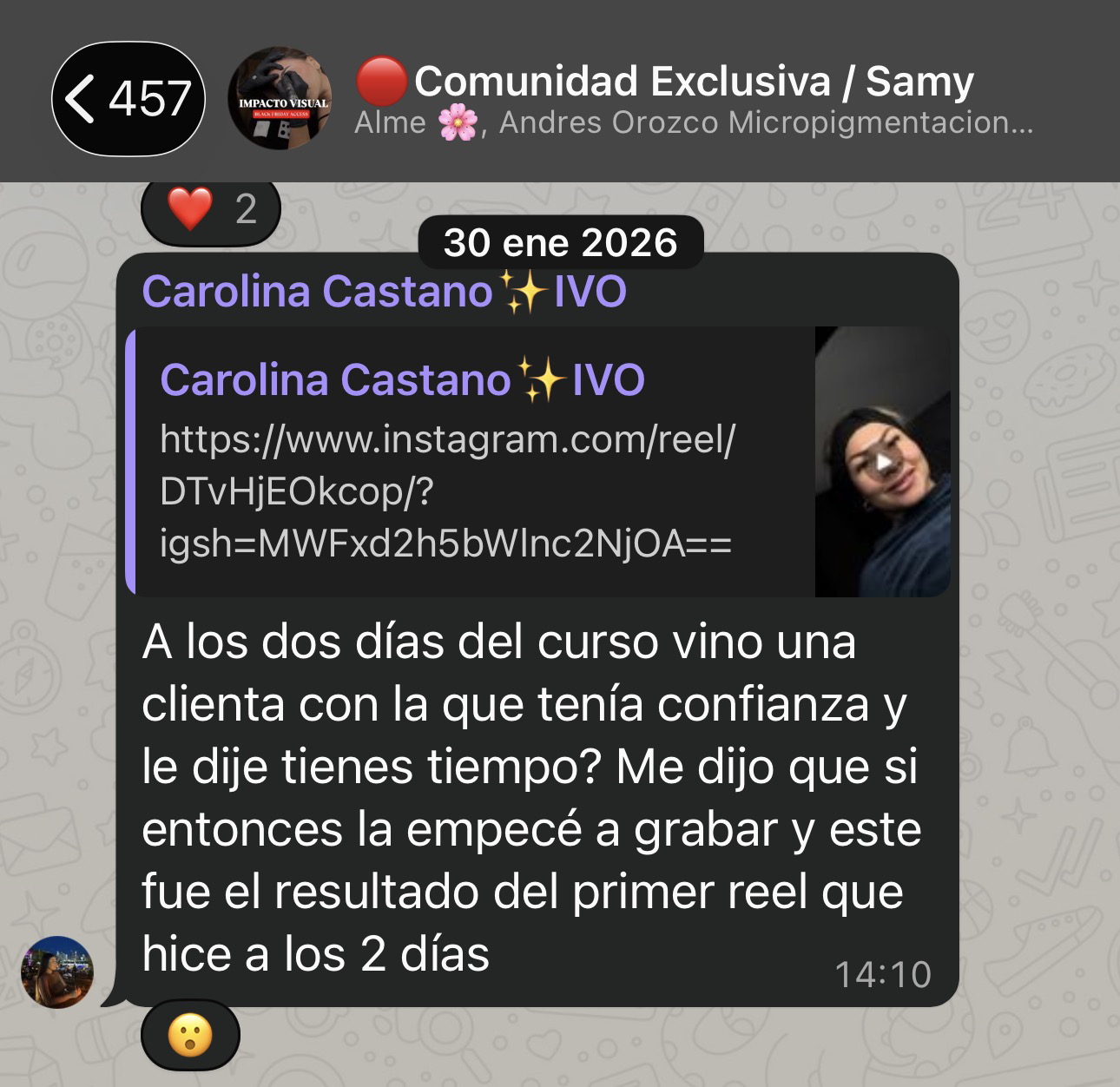 Testimonio de alumna de Impacto Visual